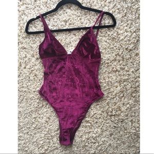 Velvet bodysuit